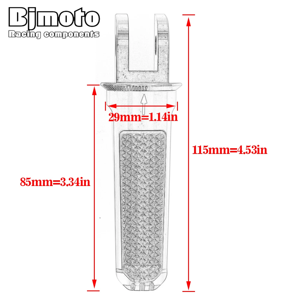 Front Padel Footrests Foot Pegs For SUZUKI GSX-S125 GSX-S750 GSX-S1000 GSX-S1000F GSX-R1000/R GSXS 125 750 750 1000F GSXR 1000R motorcycle accessories motorcycle footrests motorcycle foot pedals