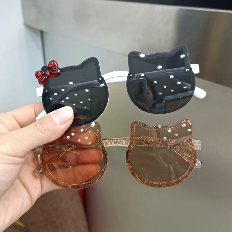 Summer Children Sunglasses Acrylic Bow Outdoor UV Protection UV400 Eyewear children sunglasses kids sunglasses