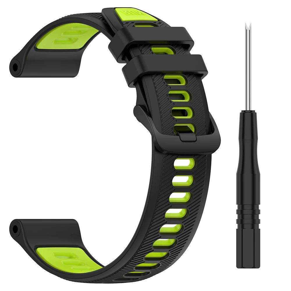 Two-Tone Silicone Sports Strap Replacement Bracelet Watchband
