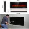 50” Recessed and Wall Mounted Fire Places Electric Fireplace with Remote Control, Toucn Screen 3