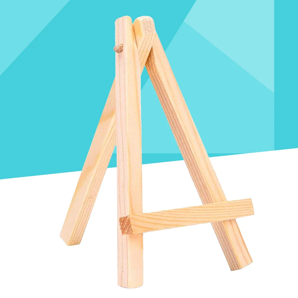 

Wood Mini Easel Frame Triangle Wedding Table Number Card Stand Photo Display Holder Kids Painting Craft Artist Supplies