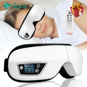 Eye Massager 6D Smart Airbag Vibration Bluetooth Eye Care Instrument Hot Compress Bluetooth Eye Massage Glasses Fatigue Pouch 1