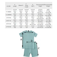 Pyjama en Fibre de Bambou pour Enfant, Vêtement de Nuit Respirant, Solide, Haute artificiel asticité, Ensemble pour Garçon et Fille, 9M-7T, 2024 6