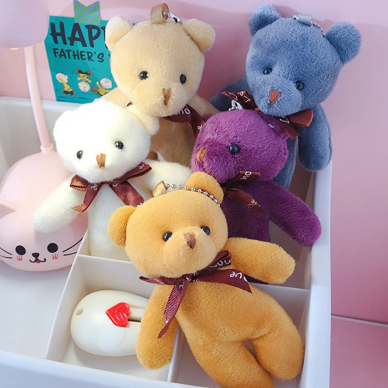 12CM Teddy Bear Plush Toy Siamese Bear 