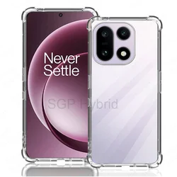 Clear Silicone Shockproof Case with Lens Protection and Soft Bumper Design - OnePlus 15 5G (Transparent)