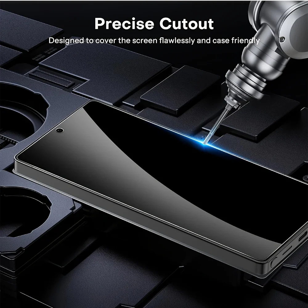 2-Pack Privacy Screen Protector with Auto Dust Removal and Easy Installation