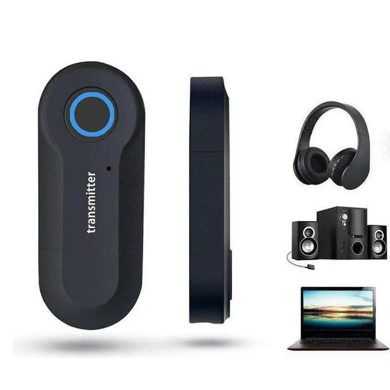 블루투스 송신기 3.5MM 잭 오디오 어댑터 PC 헤드폰 MP3 MP4 TV용 무선 블루투스 스테레오 오디오 송신기 어댑터
