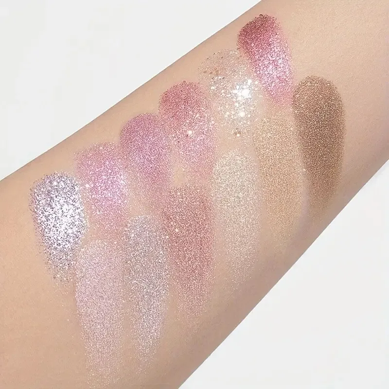 Sparkle Eyeshadow Palette: 12 Shimmering and Glittering Shades for Performances and Highlighting