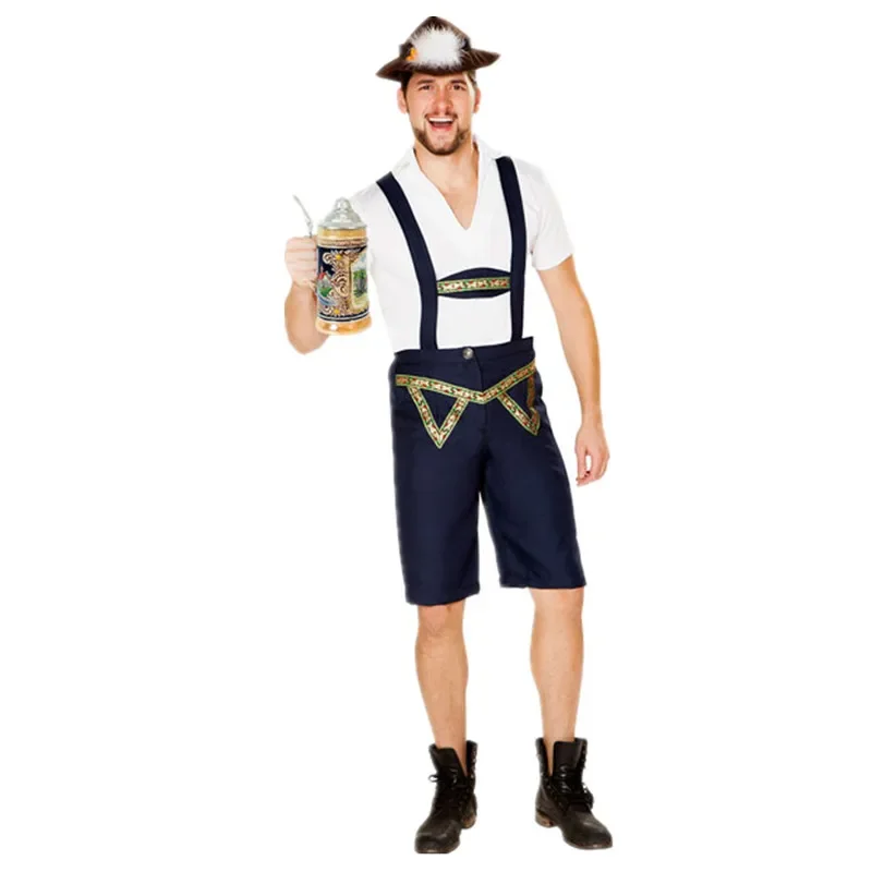 

Мужские подтяжки Бавария Октоберфест Lederhosen костюм бар подождите пиво вечеринка наряд униформа