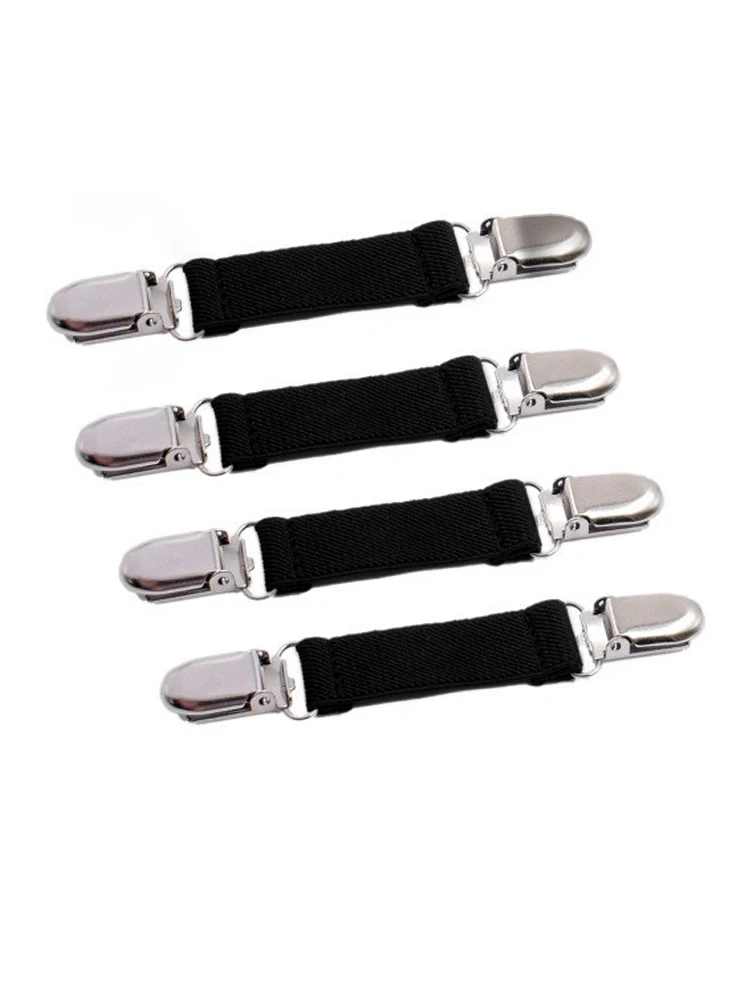 4 Pcs Kids Skiing Gloves Non-Slip Straps Versatile Elastic Glove Mitten Clip Blouse Clasp Linking Straps For Kids Sleeves Gloves 4