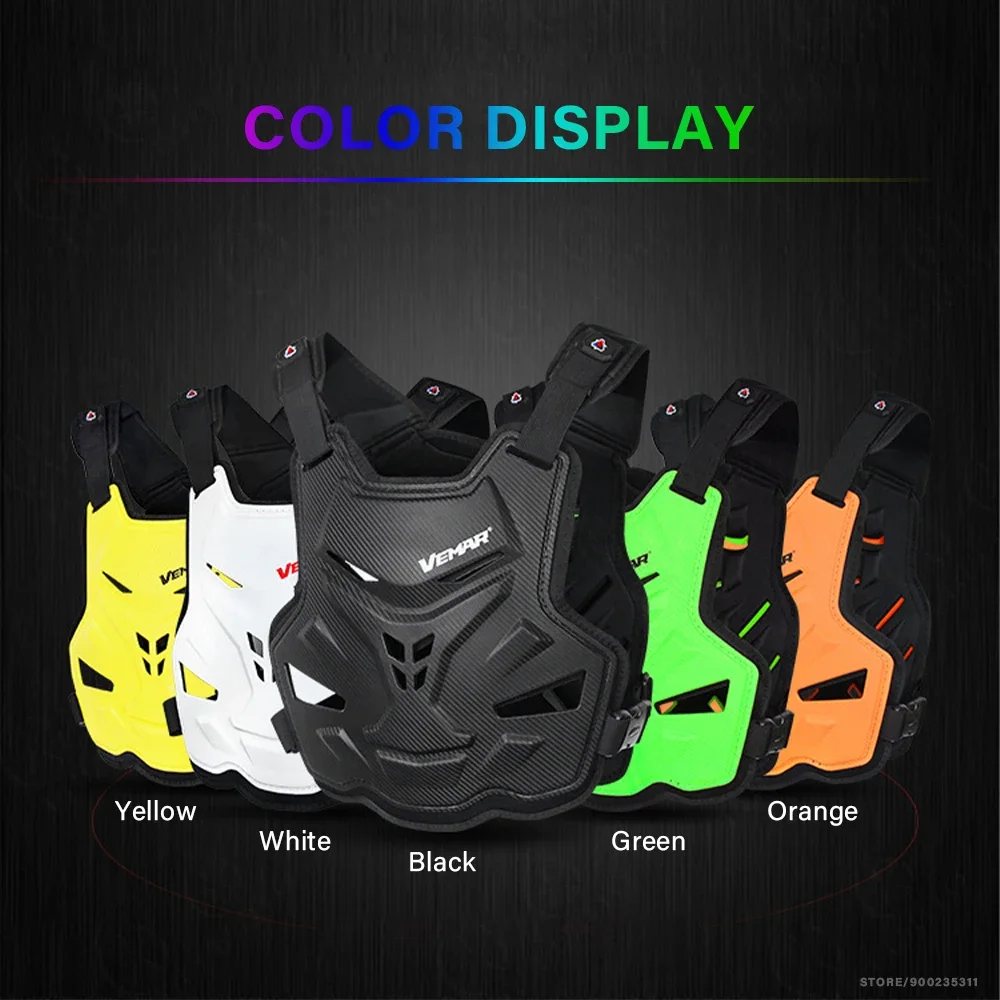 VEMAR Motocross Armour Motorcycle Armor Vest Protective Gears Moto Armor Motorcycle Jacket with Protection for Body
