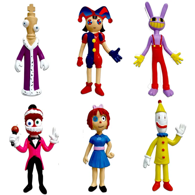 The Amazigg Digital Circus Figure Set Toy Digital Circus Figurines Plastic  Toys Figura Jax Clown Ponmi Pomny Hare Action Figures - AliExpress