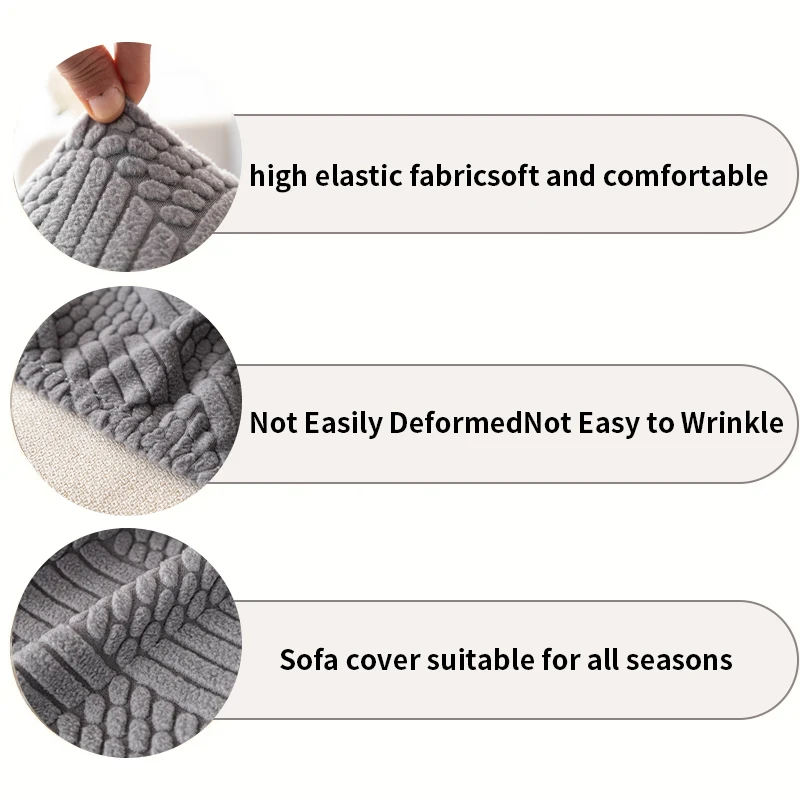 Elastic sofa cover for all seasons, pet friendly, scratch resistant, wear-resistant, anti slip sofa cover, home decoration prote 5