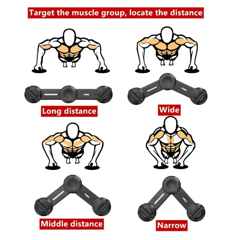 Multifunctional Push-up Training Board Adjustable 180 Degree Angle Unisex Abdominal Aid Training Equipment Home Fitness Exercise