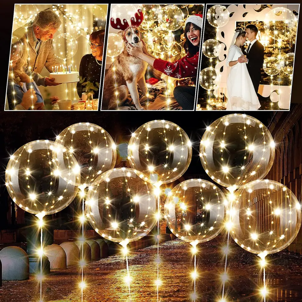 Led-ballonnen, 10 stuks, led-ballon, 50,8 cm