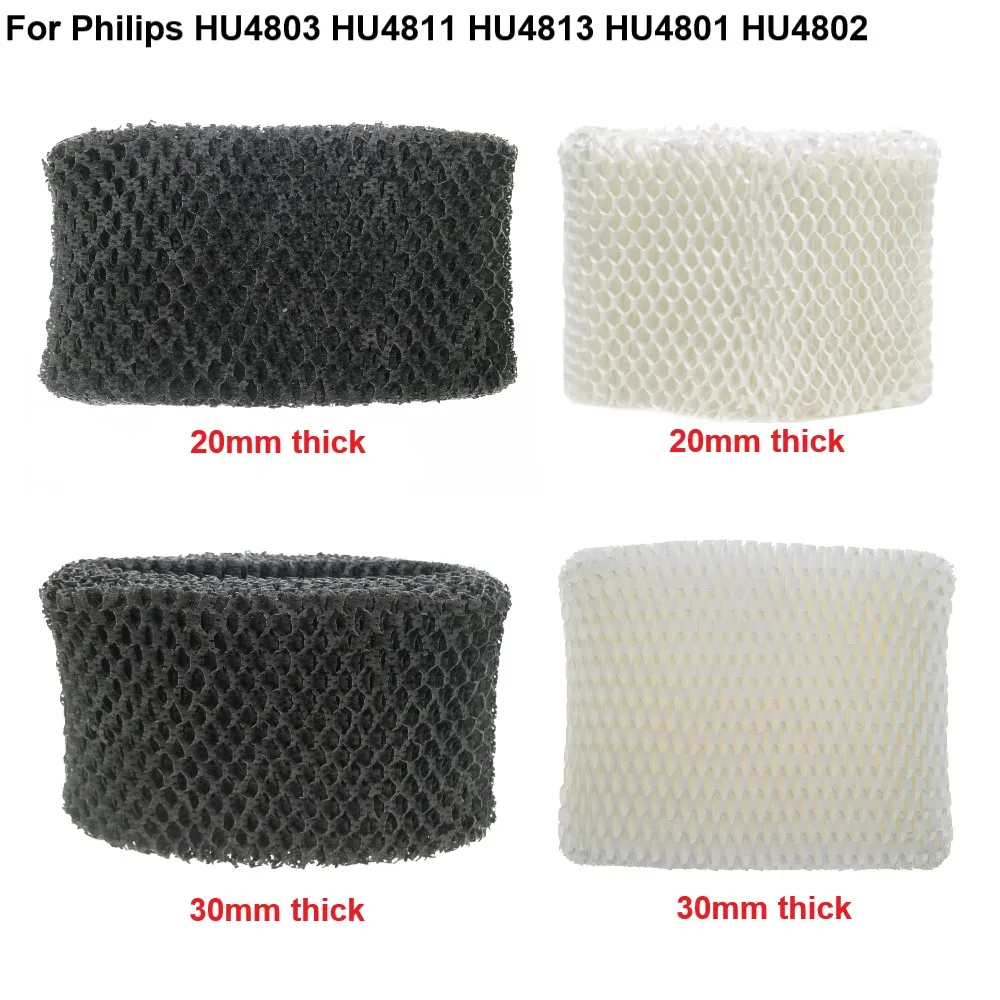 필립스 HU4801 HU4802 HU4803 HU4811 HU4813 가습기용 검정/흰색 가습기 필터, 박테리아 및 스케일 흡착