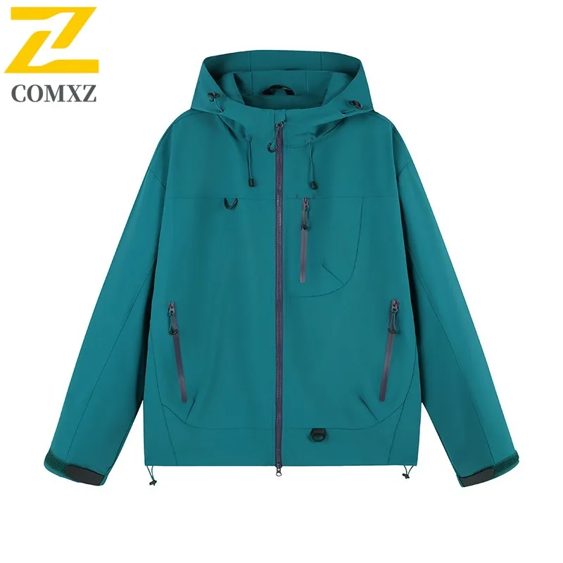 COMXZ Adventure Jacket for Men Outdoor Windproof Motorcycle Coats Casual Street Style Lightweight Autumn New Men Windbreaker