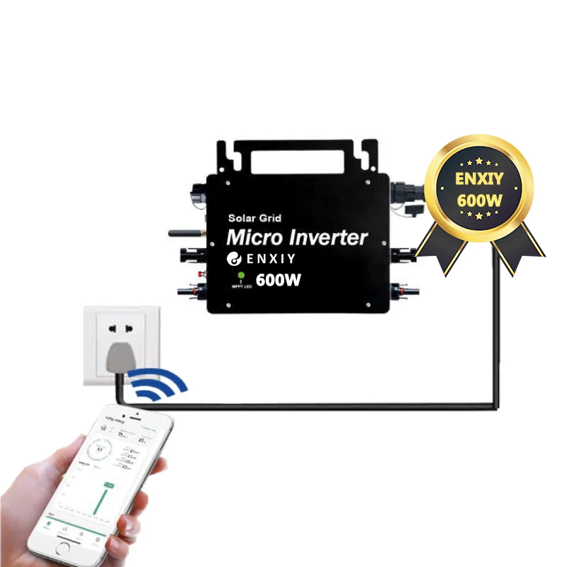 600W 700W 800W Su Inverter Di Rete Micro Inverter Solari Wifi Microinverter Da 800Watt