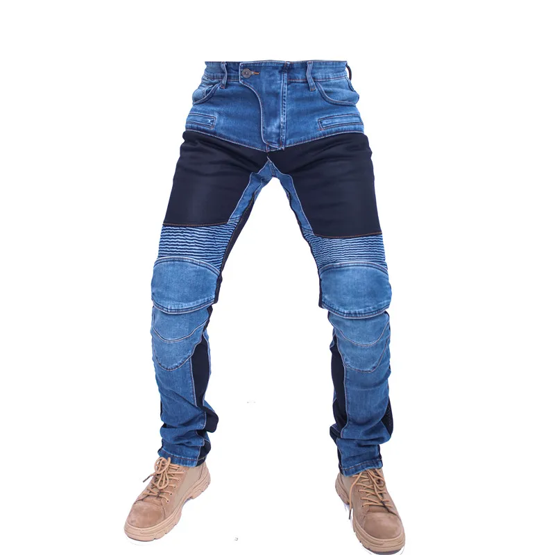 Texwood men's casual and sports wear store, summer beach clothes, men's leather fashion, jewelry, sunglasses Kominie Collection Classic Denim UGB06 PK718 PK719 4X Zip Motorcycle Pants Pantalones Motocicleta Hombre Featherbed Jeans Gears