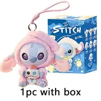 סדרת תיבת עיוורים חדשה של Stitch Eat Something Before Sleep בגודל 15CM עם תליון בובות מפוארות, קישוט חמוד לבובה, תיבת תעלומה, מתנה מפתיעה 2