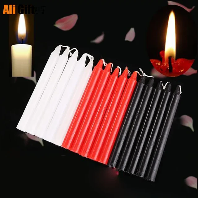 Candele nere candele per illuminazione domestica decorano ogni giorno  candela senza fumo matrimonio romantico palo lungo classico profumato -  AliExpress