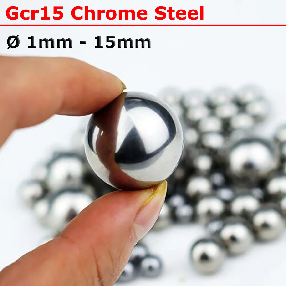

Gcr15 Solid Balls Ø 1mm - 15mm High Precision Bearings Rolling for Linear Slider Chrome Steel Ball Beads Round Smooth