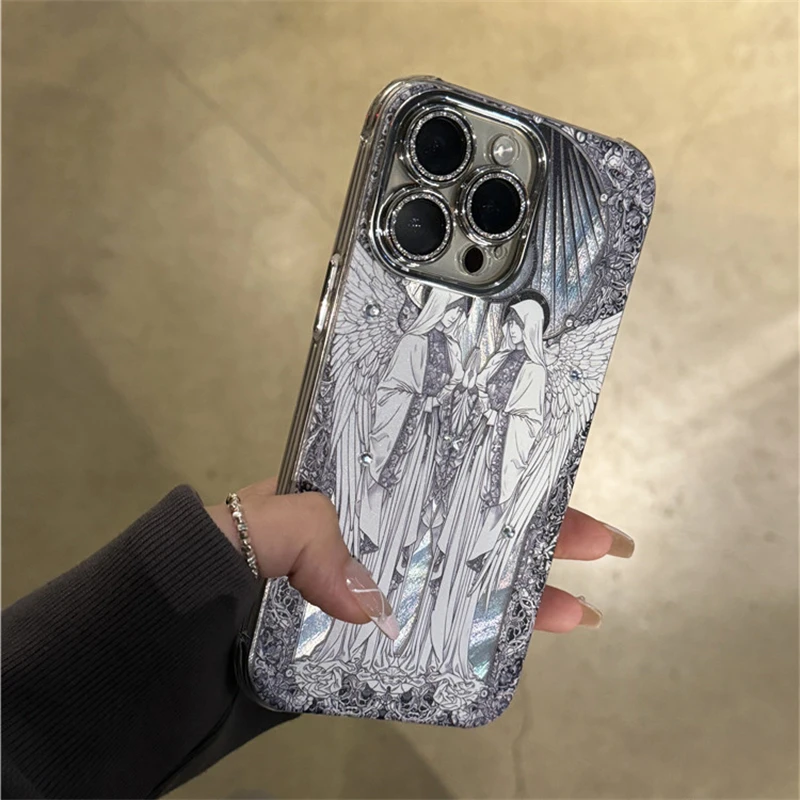 Retro Art Gothic Sculpture Diamond Phone Case Cover