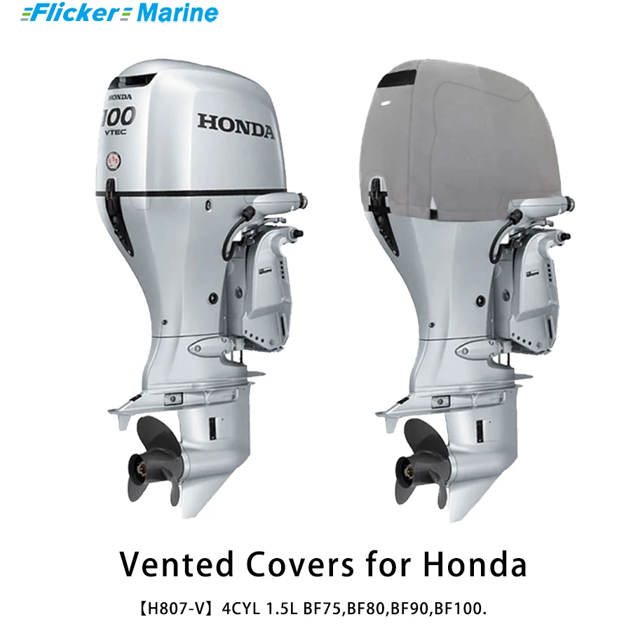 Flickermarine Ventilation Hood for Honda 100hp Outboard Engines BF75,BF80,BF90,BF100