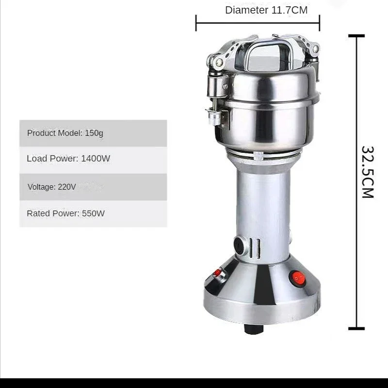 Description Picture 3 of item1000/1500/2000g Coffee Grinder Machine 4100W Home Stainless Steel Grains Spices Medicinal Herbs Dry Food Grinder Crusher