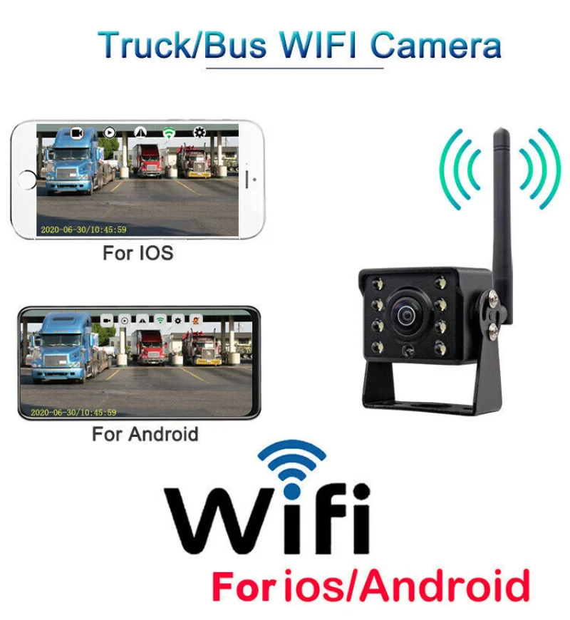 

Hd night vision Wifi mobile interconnection car surveillance image astern blind area rear view camera