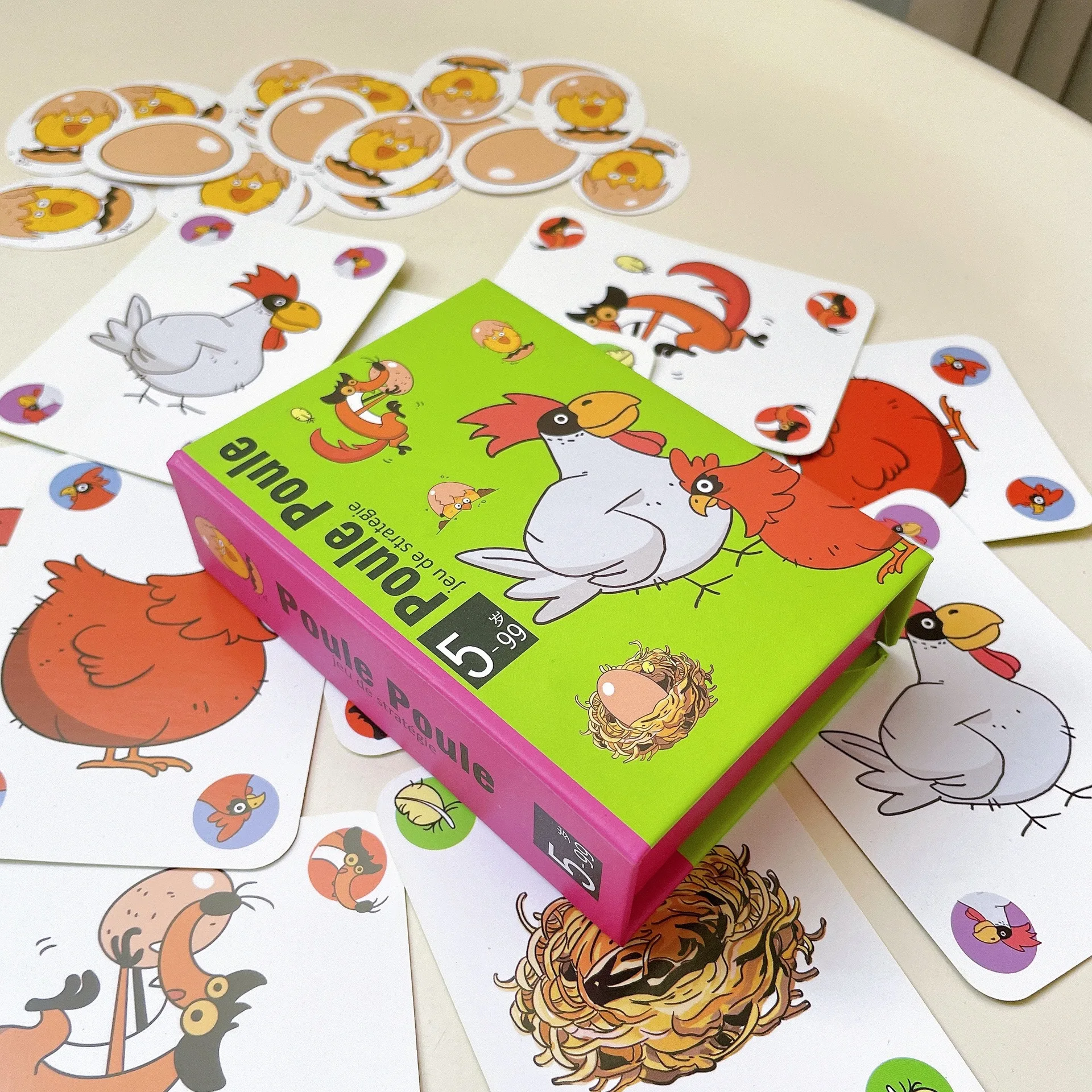 Giochi da tavolo caldi Pollo Chiu Chiu Gioco da tavolo Drecksau Pecora nera Piou Piou Gioco di carte da festa Giocattoli intellettuali Regali - immagine 3