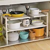 Organization and Storage, Under Sink Organizers and Storage for Kitchen, Expandable 2 Tier Cupboard Organizers and Storage 1