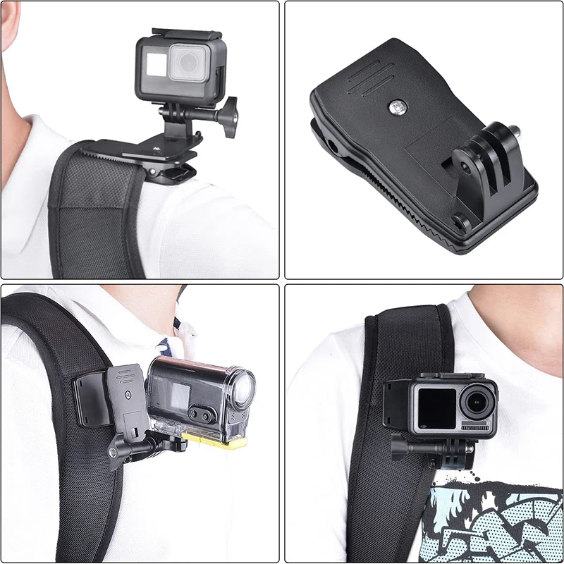 GoPro Fixation frontale + QuickClip - Accessoires caméra sportive