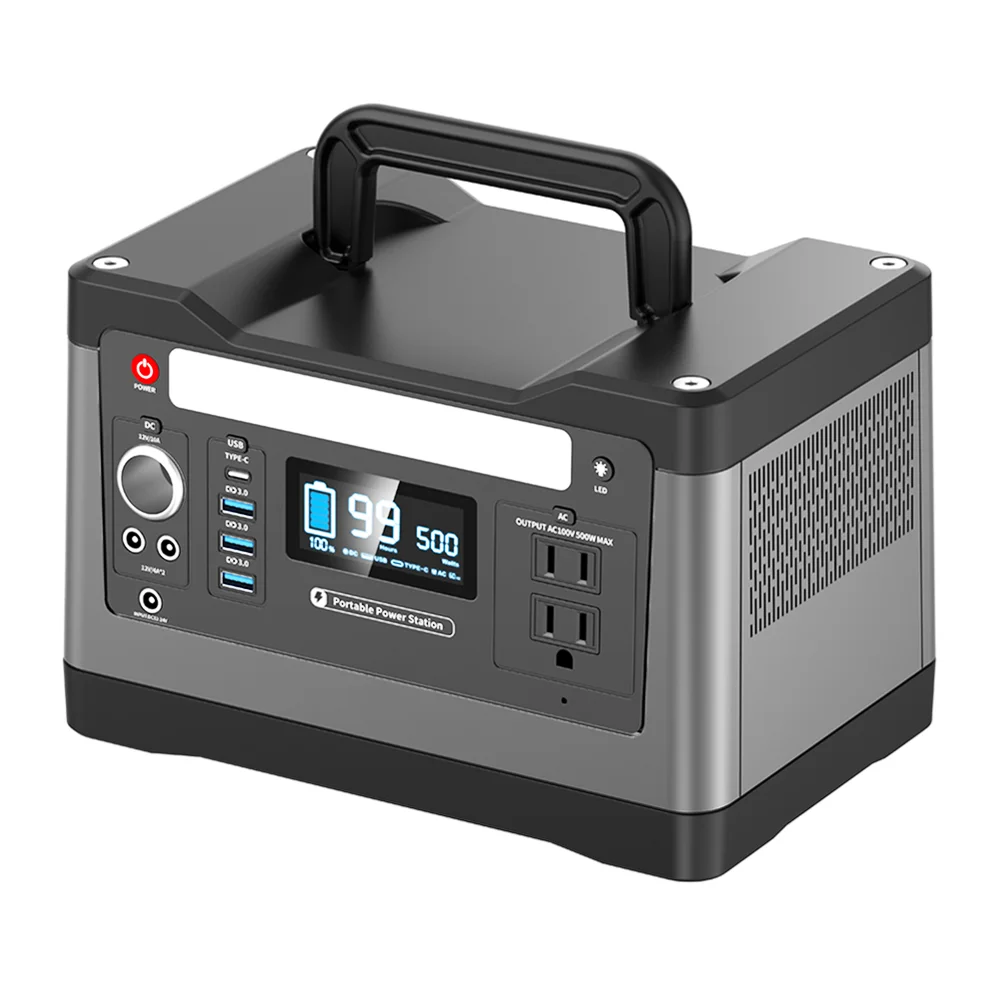 

Best Selling Power Supply Lithium Iron Phosphate Battery Capacity 168000mAh 500W Portable Power Station For Home Use