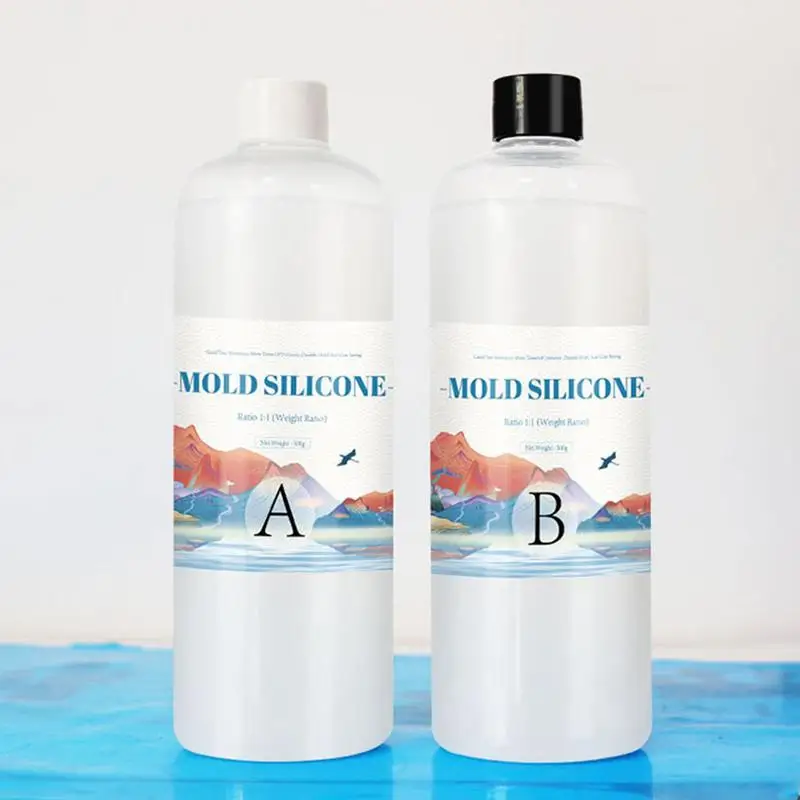 200/500g DIY Silicone Mold Making AB 1:1 Liquid Rubber Silicon Liquid Mold Fast Curing Making Silicone Kit silicone mold making kit
