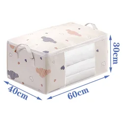Large Capacity Moisture-Proof Quilt and Blanket Storage Bag (1pcs 75L Beige)