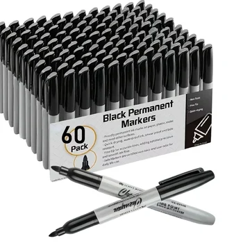 60-Piece Fine Point Permanent Markers 1