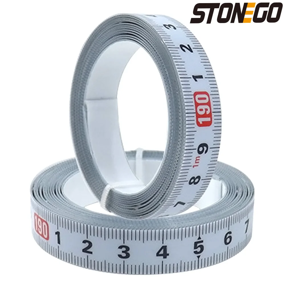 STONEGO Stainless Steel Miter Track Tape Ruler - Self-Adhesive Metric ...