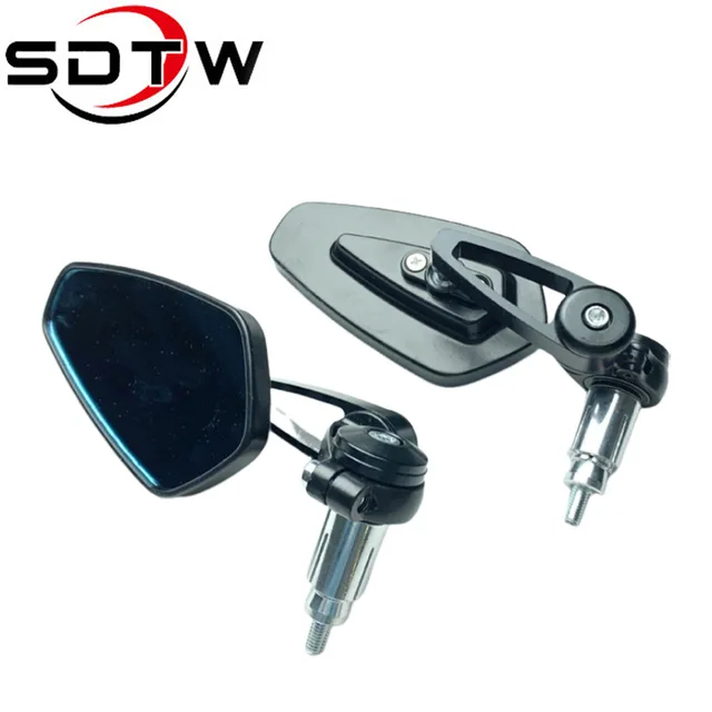 SDTW 7/8" 22mm Motorcycle Rearview Side Mirrors Universal Scooter Bar End Handlebar Mirror Accessories For Harley Yamaha Honda