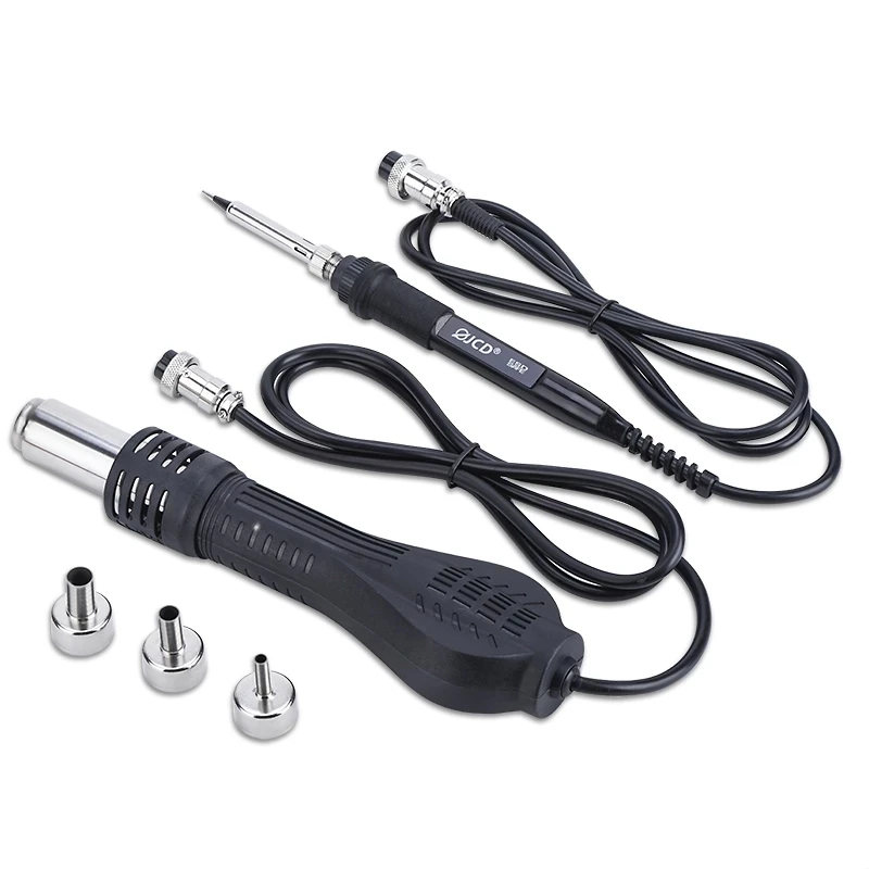 JCD Hot Air Gun Desoldering Hot Air Gun Handle Soldering Iron is Suitable for 858D 868D 8898 Rework Solder Repair Station 5