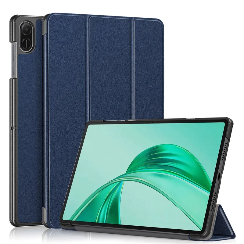Elegant Trifold Magnetic Leather Tablet Case - Stand Hard Cover