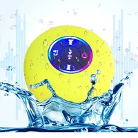 HOMEFISH Portable Waterproof Bluetooth Shower Speaker with RGB Light Suction Cup Wireless Speaker for Bathroom Kitchen Party etc 4