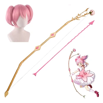 Kaname Madoka Cosplay Arco Freccia Rosa Armweapons Giocattolo Puntelli Puella Magi Madoka Magica Accessorio uniforme Festa di Natale di Halloween