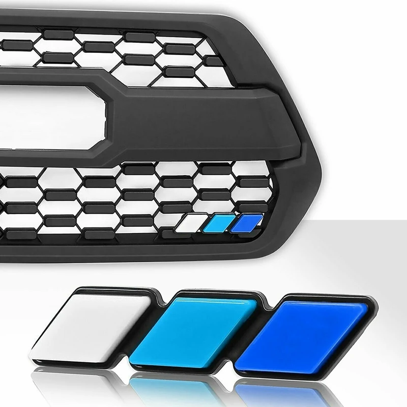 M12K-2X For TOYOTA Tacoma- Sequoia Rav4 4Runner Highlander Front Grille Badge Tri-Color Emblem Badge With Mounting