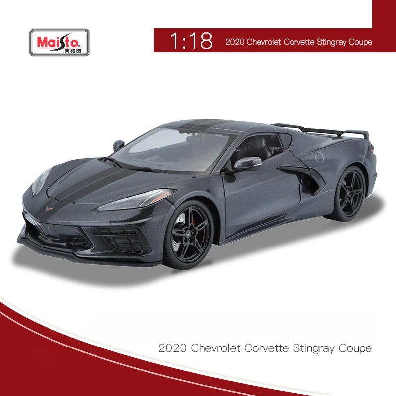 Maisto 1:18 Chevrolet Corvette Simulation Alloy Sports Car Model Decoration Collect Realistic Design Dazzling Cool Boy Toy Gift welly 1 18 lamborghini aventador lp700 sports car model diecast simulation alloy toy car model boy hobbies collect decoration