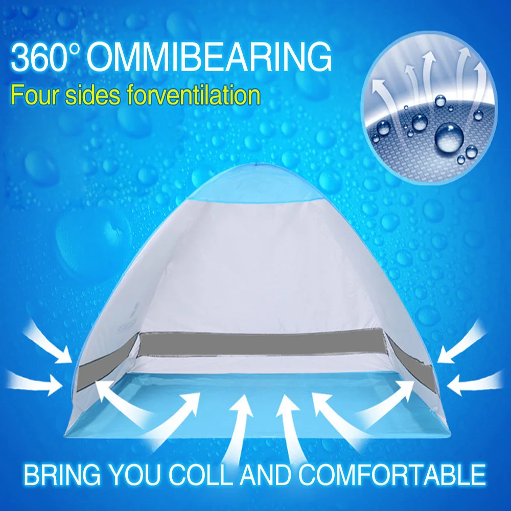 Automatic Beach Tent UV Protection Pop Up Tent Sun Shade Awning KEUMER Travel Tourist Camping Tents