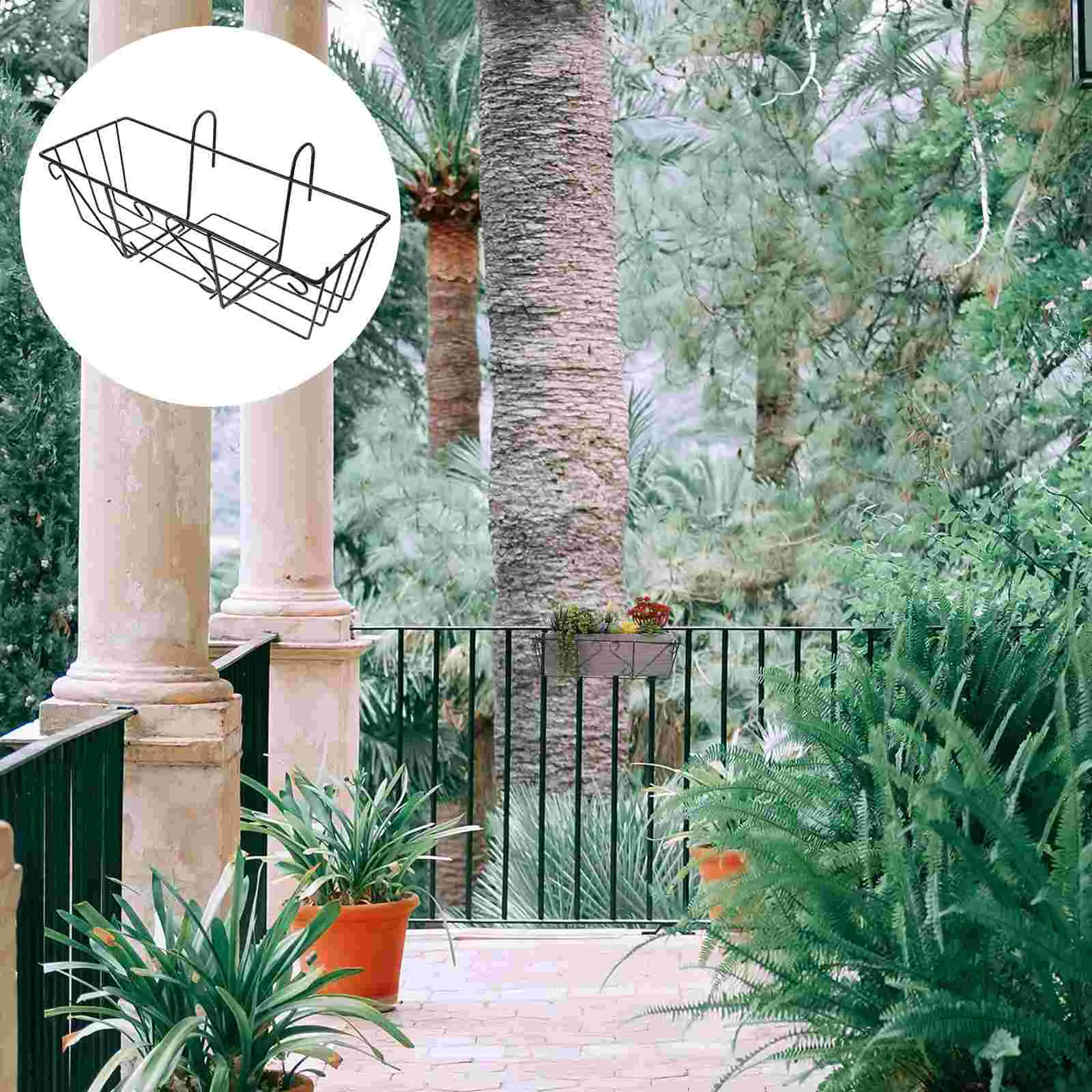 

Plant Stand Flowerpot Planter Holder Iron Indoor Hanging Planters Frame Rack Perlite for Plants