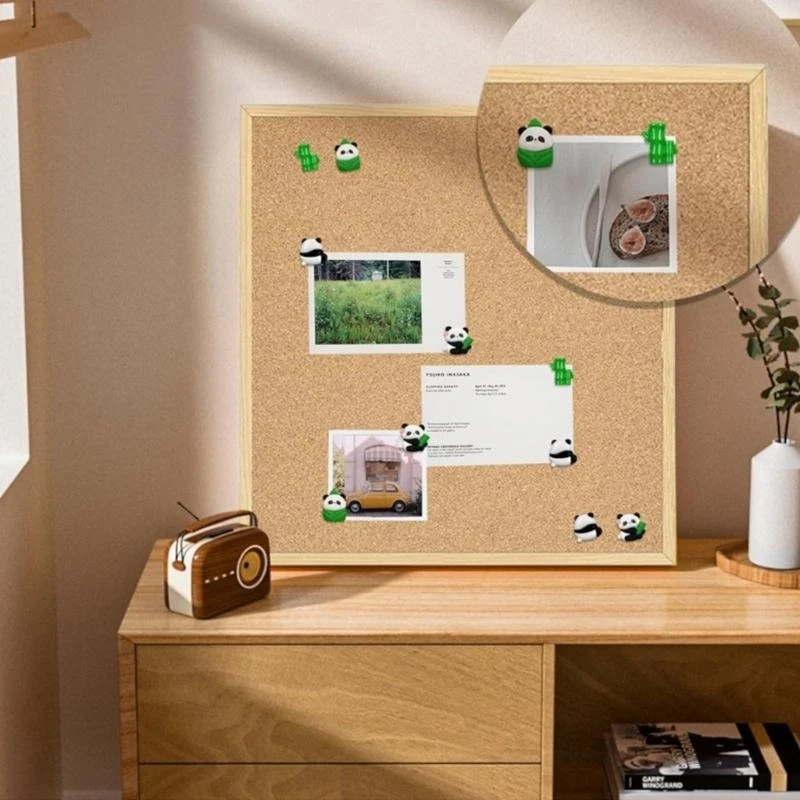 20/30Pcs 팬더 푸시 핀 장식 엄지 압정 사무실 코르크 게시판 압정