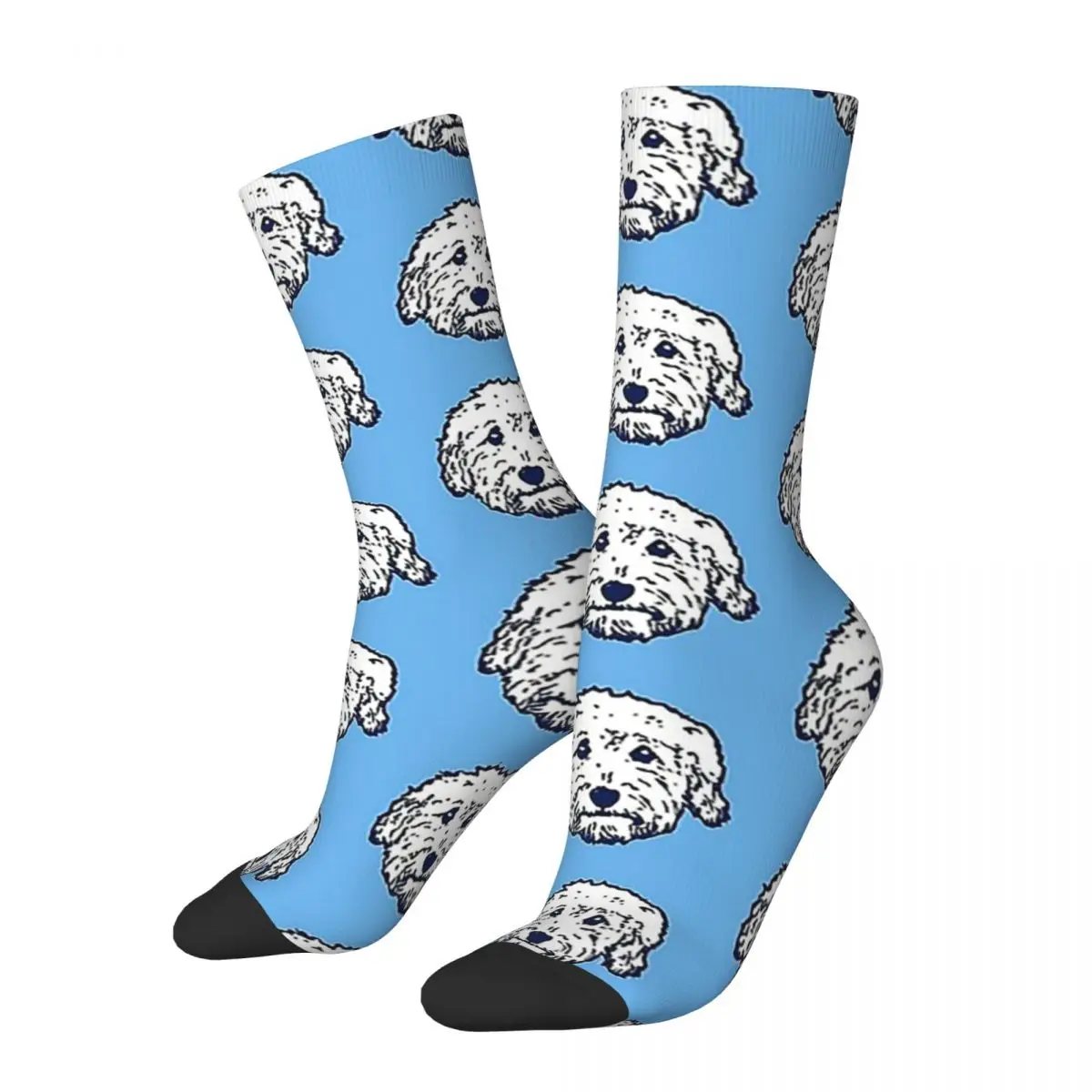 

Doodle Dog Cuteness - Goldendoodle! Socks Sweat Absorbing Stockings All Season Long Socks for Man's Woman's Christmas Gifts