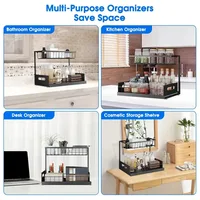 Kitchen Storage Magic Tool！Double-layer Pull-out Basket Under Sink，Easily Transform Unusable Space，Expand Storage Capacity by Do 6